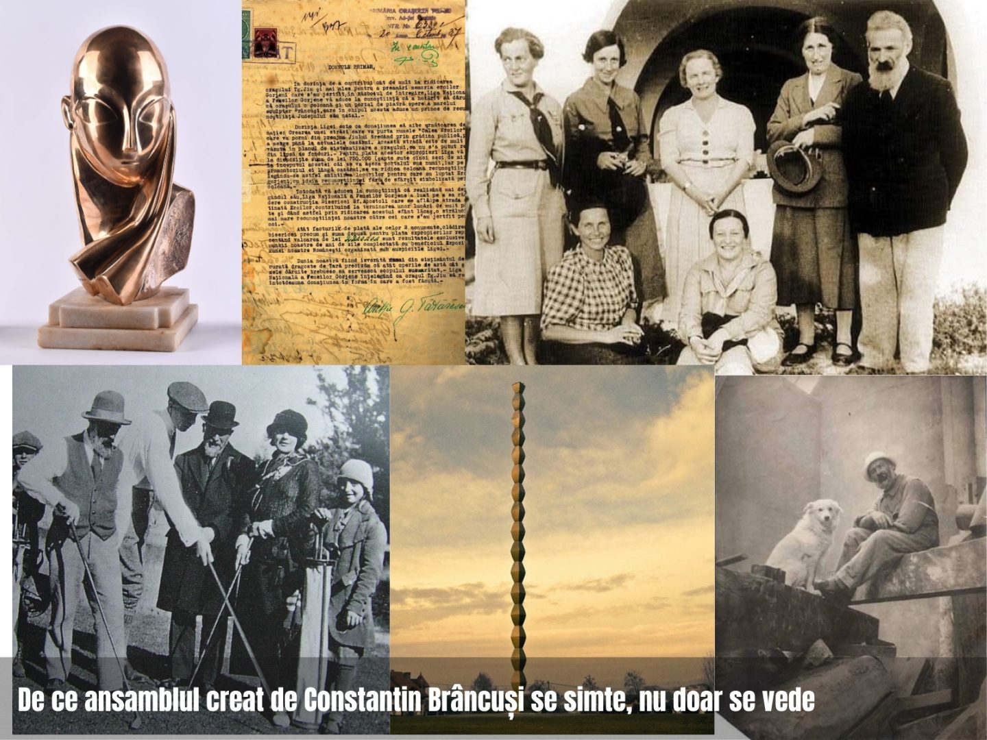 De ce ansamblul creat de Constantin Brâncuși se simte, nu doar se vede